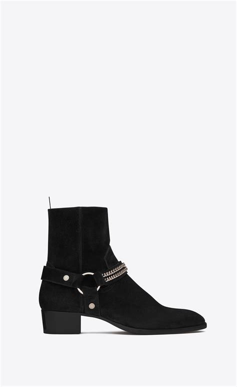 ysl fur boots|ysl boots for men.